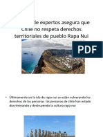 Informe de Expertos Asegura Que Chile No Respeta