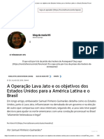 A Operação Lava Jato e os objetivos dos Estados Unidos para a América Latina e o Brasil _ Revista Fórum