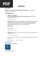 ABAP Basics: ABAP Stands For Advanced Business Application Programming. It Is A Programming