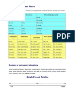 The Simple Present Tense