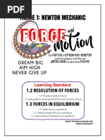 1.2 Resolution of Forces + 1.3 Equilibrium of Forces 2021