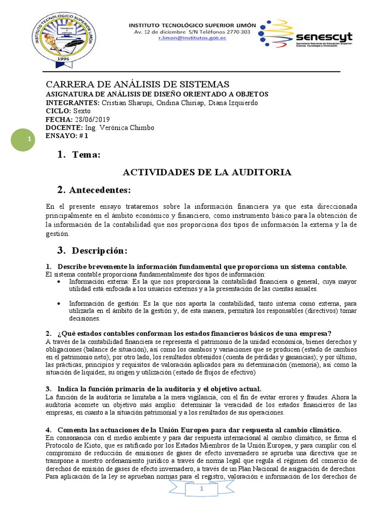 Auditoría y Contabilidad Financiera | PDF | Auditoría | Contralor