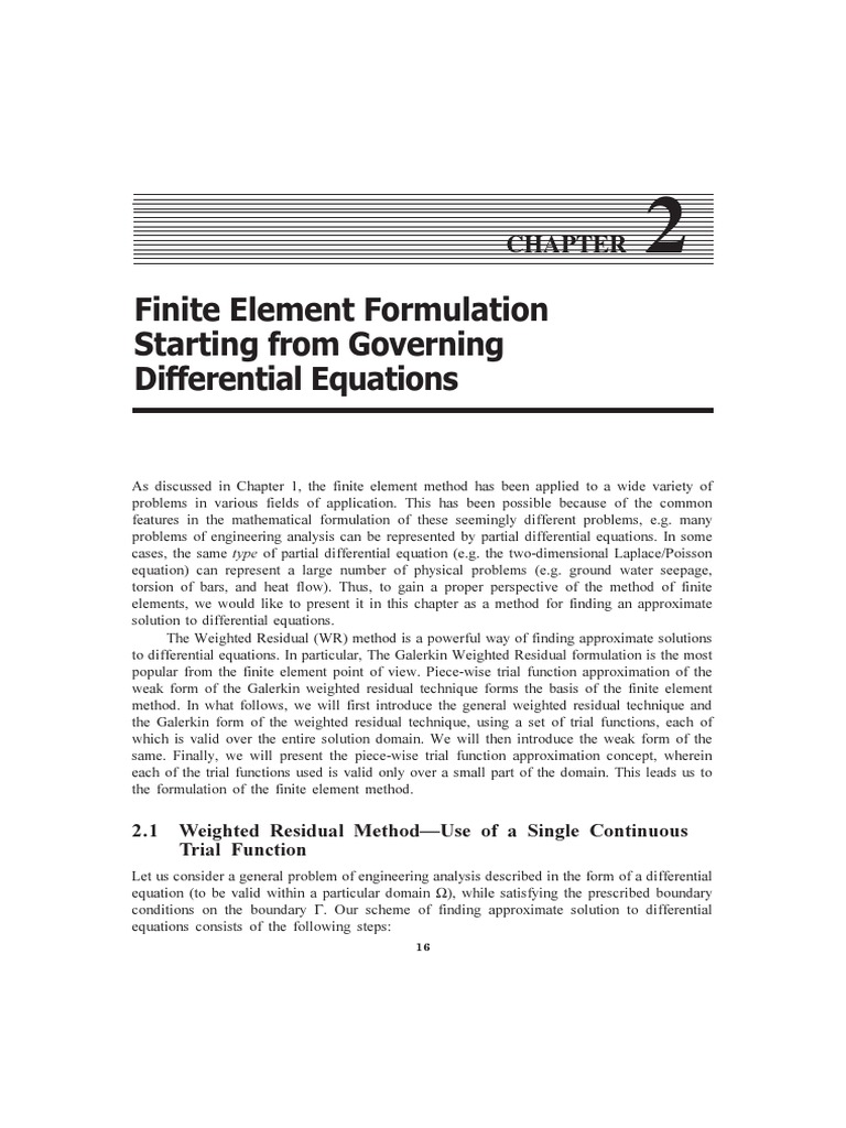 Finite Element 2 | PDF | Finite Element Method | Equations