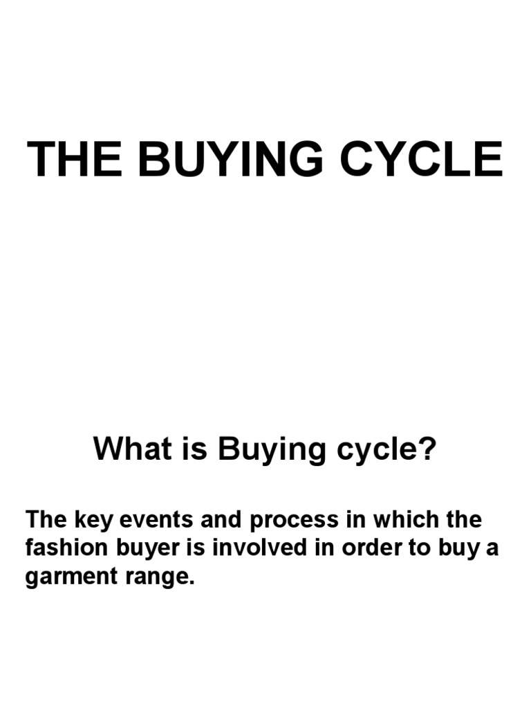 buying a cycle