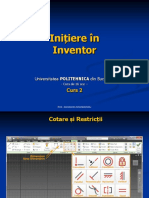 Initiere in Inventor Curs 02