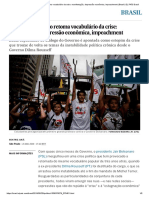 Brasil de Bolsonaro retoma vocabulário da crise_ manifestação, depressão econômica, impeachment _ Brasil _ EL PAÍS Brasil