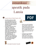 Komunikasi Terapeutik Pada Lansia