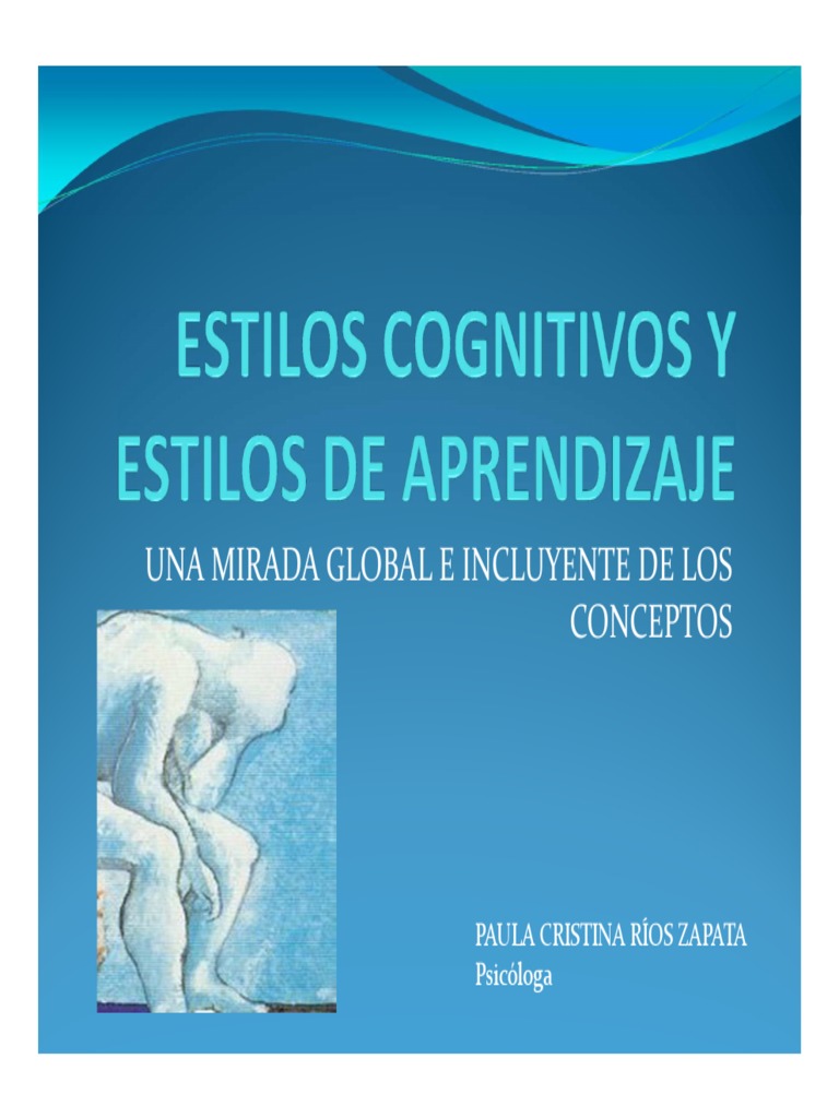 Diapositivas Estilos Cognitivos y Estilos de Aprendizaje | PDF ...