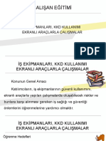 ÇE - 10 İş Ekipmanlarının Güvenli Kullanımı, Kişisel Koruyucu Donanım Kullanımı