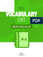 YDS İçin Önemli Bağlaçlar