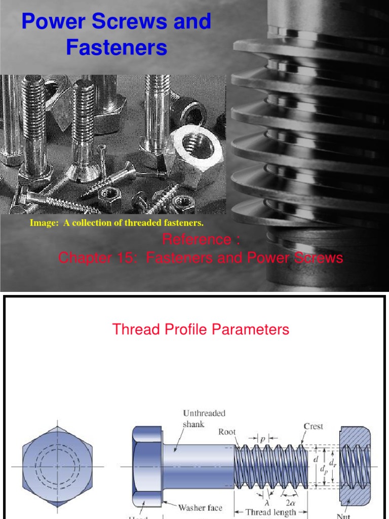 Bolt and Nut, Fastener | PDF | Screw | Cutting Tools