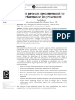 2004 - Robson - From Process Measurement To Performance Improvement