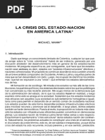 Mann, Michael - La Crisis Del Estado-Nación en América Latina