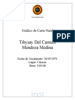Grafico de Carta Natal Mendoza Medina Tibysay Del Carmen