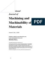 Machining e Materials