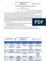 PLAN DE TRABAJO Del 8 Al 12 DE FEBRERO DE 2021 4°B