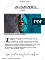 Parece Democrática, Mas é Autoritária, por ÉRICO ANDRADE