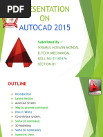 Presentation ON: AUTOCAD 2015