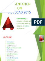 Presentation ON: AUTOCAD 2015