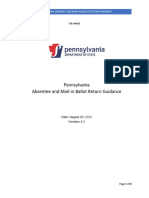 Pennsylvania Absentee and Mail-In Ballot Return Guidance