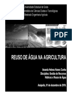 Reuso Da Água Na Agricultura