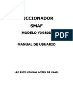 Yx-980d Manual de Operación, Instalación y Mantenimiento Español