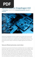 Secure Boot On Snapdragon 410 - Timesys Embedded Linux