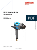 LD/U2 Spraying Device Arc Spraying: Parts List PL 96802 EN 06