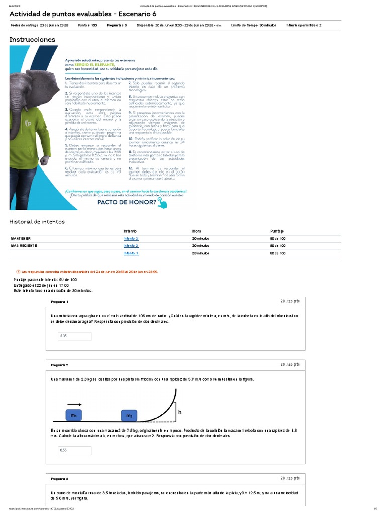 Segundo Bloque Ciencias Basicas Fisica I Grupo4 Pdf Cantidad