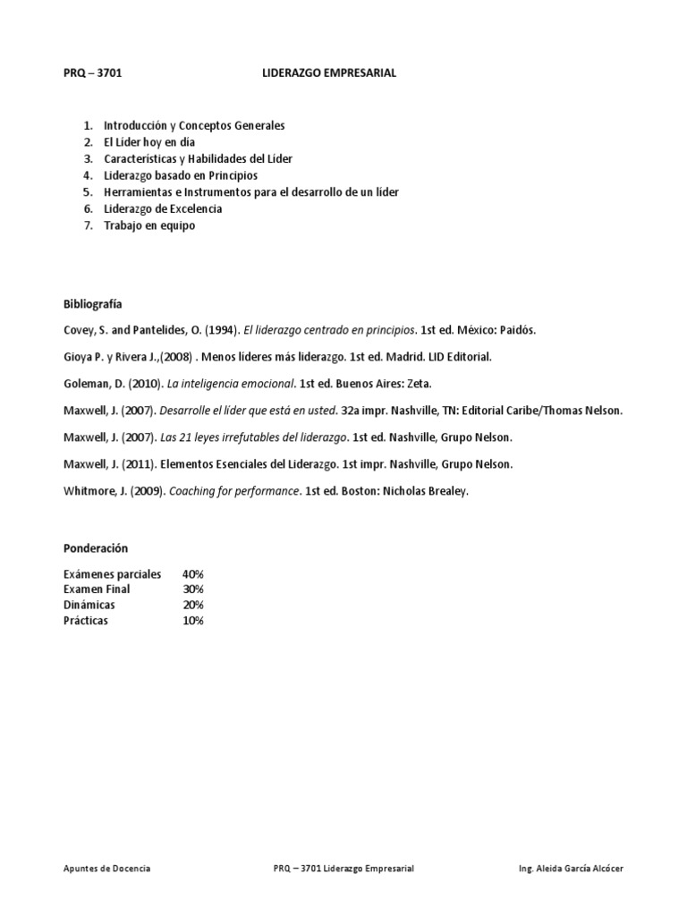 Conceptos Clave del Liderazgo Empresarial | PDF | Liderazgo | Empresas