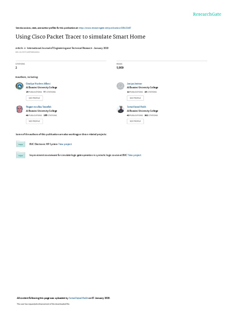 CISCO PACKET TRACER SIMULATE INTERNET intelligence overview