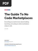 The Guide To No Code Marketplaces