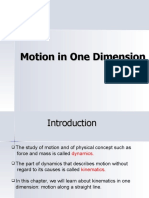 1 D Kinematics