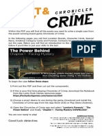 Chronicles of Crime - Print and Play - The Power Behind