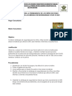 PROTOCOLO PARA LA PERMANENCIA DE LOS NIÑOS EN ZONAS RECREATIVAS CON LAS MEDIDAS DE BIOSEGURIDAD COVID