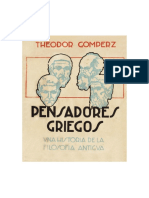 Gomperz, Theodor - Pensadores Griegos - Libro 1