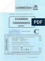 Ex. Ordinario Unasam 2019 - 1 - C - Academia Huascarán