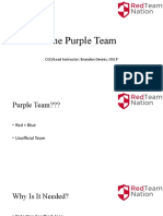 The Purple Team: Red and Blue Security Collaboration