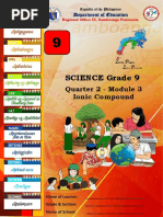 SCIENCE Grade 9: Quarter 2 - Module 3 Ionic Compound