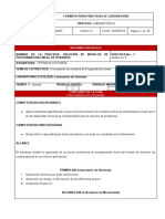 Guia de Laboratorio 3 Ol - Solución de Modelos de Programación Lineal de Horarios