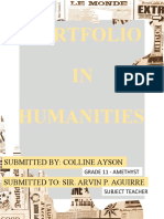 Kwarter Ii Portfolio in Humanities