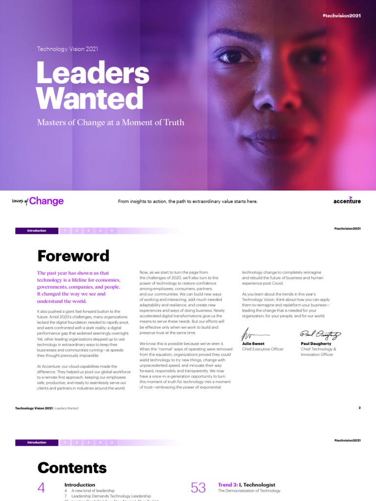 Accenture Tech Vision 2021 Full Report | PDF | Artificial Intelligence ...