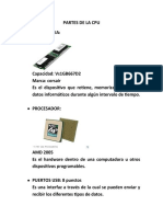 Partes de La Cpu