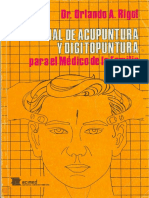 Manual de Acupuntura y Digitopuntura Para El Medico de La Familia - Dr Orlando a Rigol -Cooperativa Ecoxarxes Cat 105