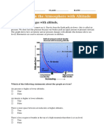 Altitude and Atmospheric Changes Worksheet