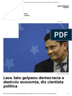 Lava Jato golpeou democracia e destruiu economia, diz cientista política - Sputnik Brasil