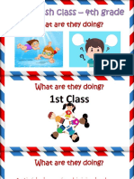 Inglés 4° - What Are They Doing¿