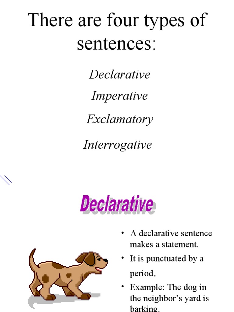 Four Types of Sentences Explained | PDF