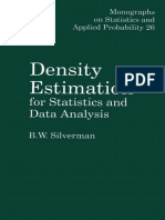 (Monographs On Statistics and Applied Probability (Series) 26) Silverman, B. W - Density Estimation For Statistics and Data Analysis-Routledge (2018)