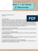 Bitácora # 1 Las Emociones y Autoconocimiento.